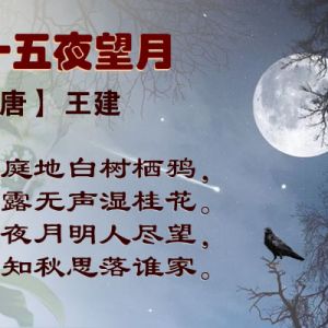 古诗词赏析：十五夜望月（王建）