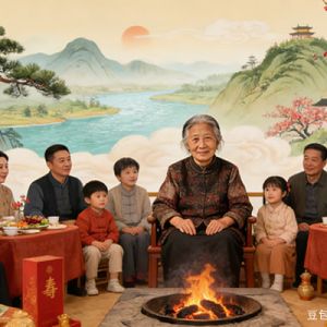 沁园春·敬呈九旬孙婆婆