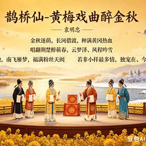 【古诗词】鹊桥仙·黄梅戏曲醉金秋